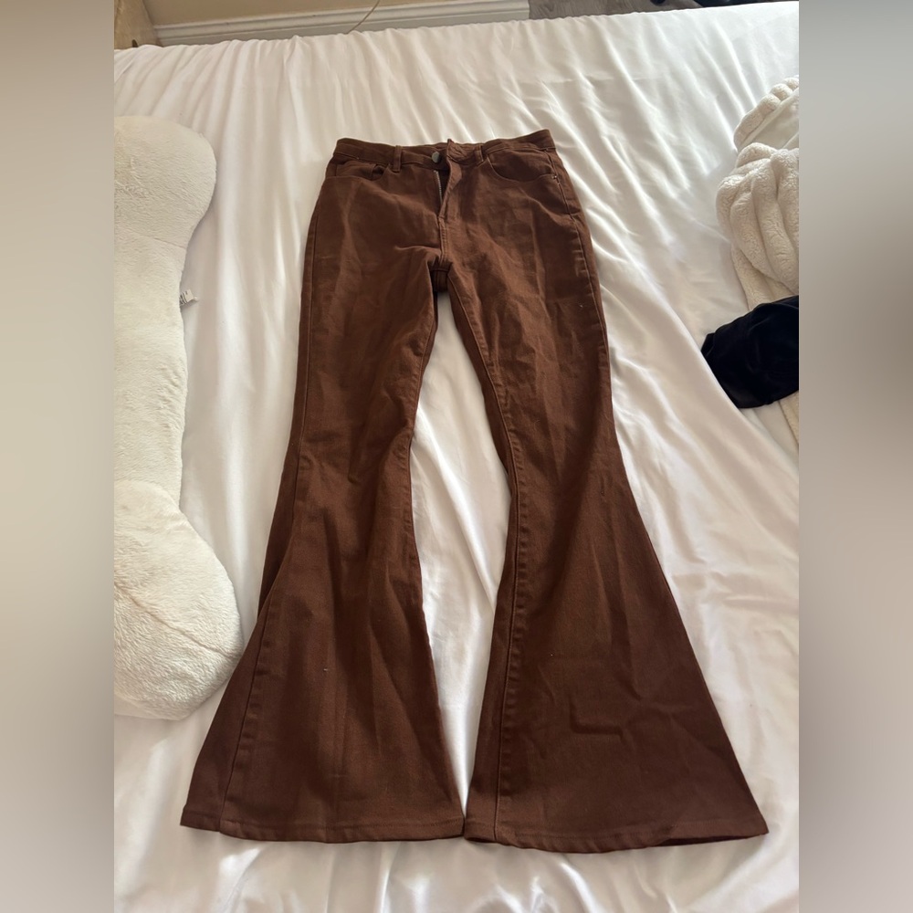 SHEIN Chocolate Brown Trousers